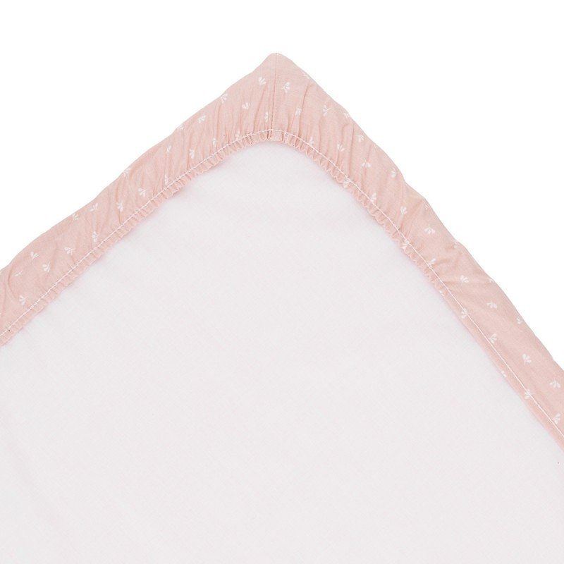 SABANA BAJERA CUNA 60 PACK 2 UDS. 60x120x17 CM CALMA ROSA