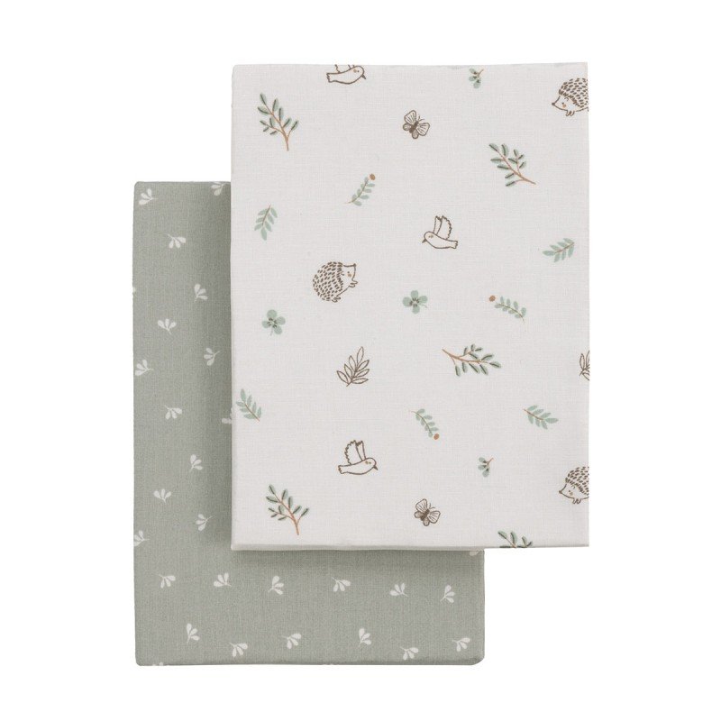 SABANA BAJERA MOISES/CARRO PACK 2 UD. 35x80x7 CM CALMA VERDE