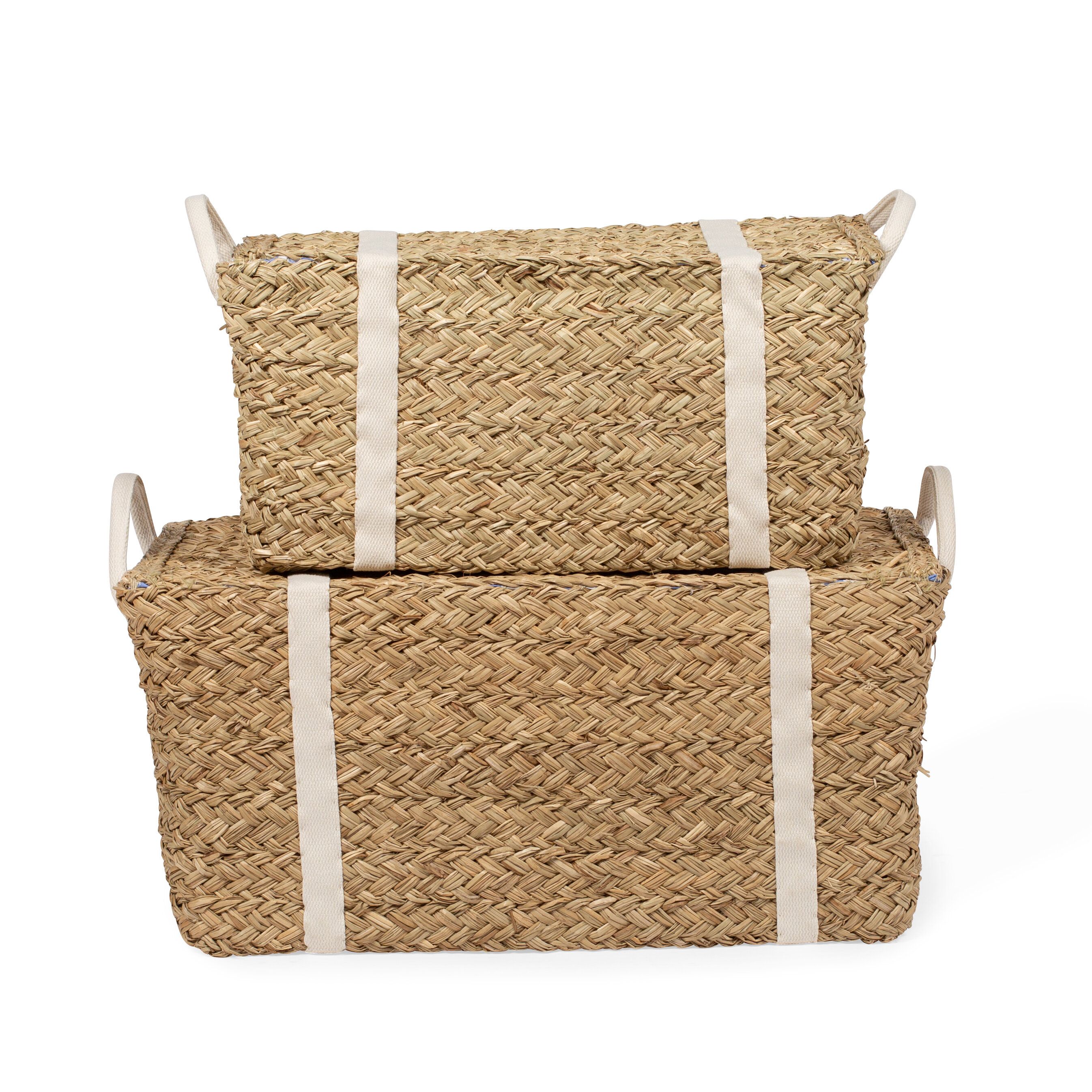 SET DE 2 CESTAS DE JUGUETES RATAN FLOWER