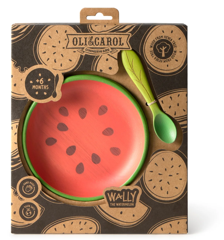Oli&amp;Carol WALLY THE WATERMELON Bol+Cuchara