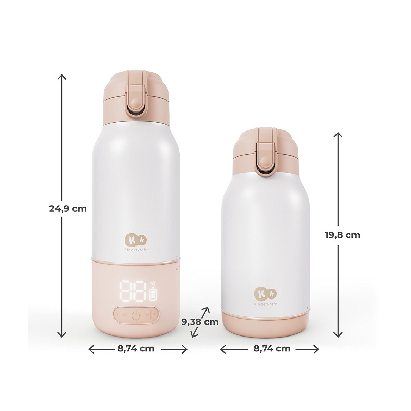 BOTELLA CALIENTADOR PORTATIL GAJA 2 EN 1 BEIG