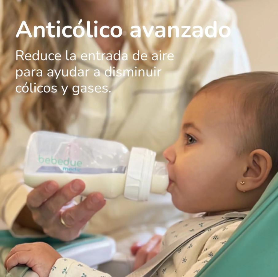 PACK BEBEDUE NEWBORN - 2 BIBERONES 160ML+2 BIBERONES 260ML+2 TETINAS FLUJO RAPIDO
