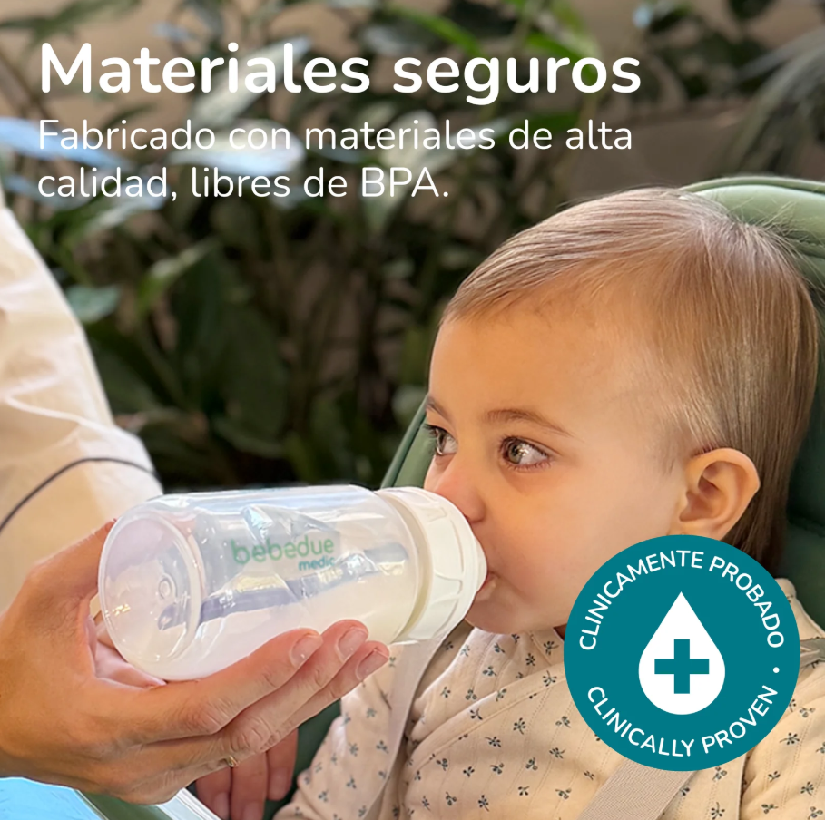 PACK BEBEDUE NEWBORN - 2 BIBERONES 160ML+2 BIBERONES 260ML+2 TETINAS FLUJO RAPIDO