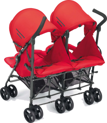 SILLA GEMELAR FLIP TWIN T24 ROJO