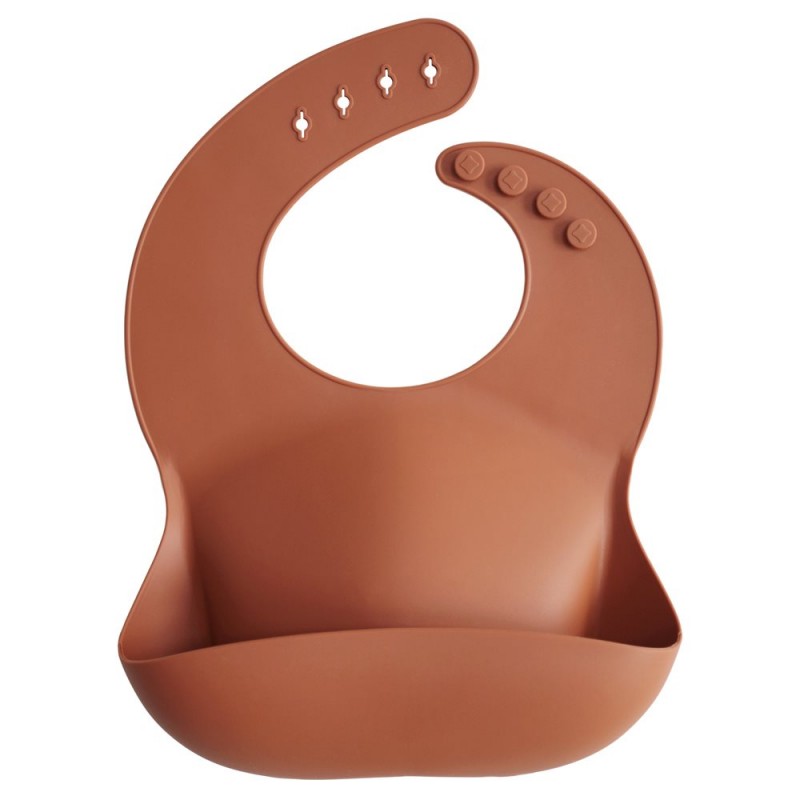 Babero Silicona SOLID Clay