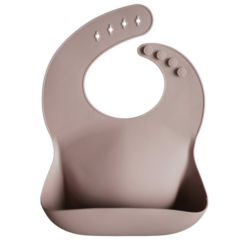 Babero Silicona SOLID Warm Taupe