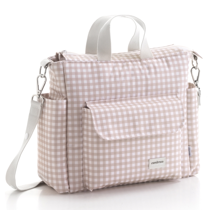 BOLSO MATERNAL PACK ABRIL CREPE 16X43X37CM