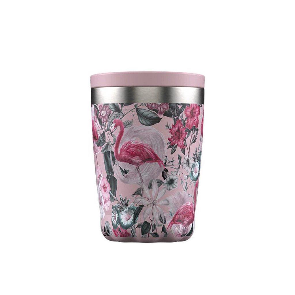 VASO CAFE CHILLY'S 340ML FLAMINGOS
