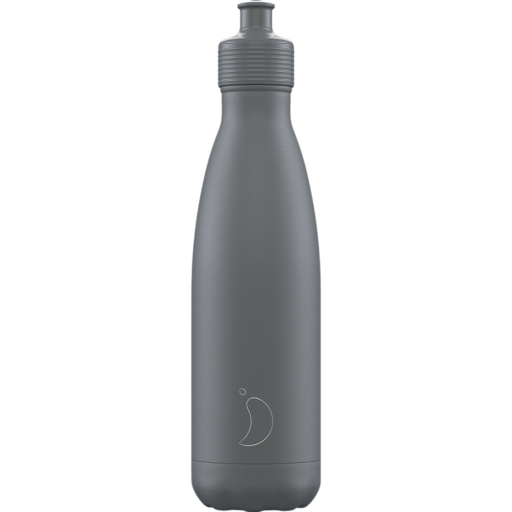 BOTELLA CHILLY'S 500ML SPORT GRIS MATE TOTAL