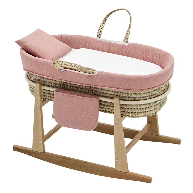 CAPAZO ACOLCHADO BEBE MIO CUCO COLORADO ROSA/MOTA +PATAS BALANCIN