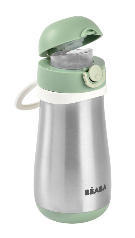 BOTELLA CANTIMPLORA INOX 350ML VERDE SALVIA