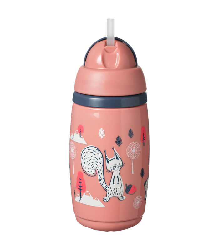 VASO TÉRMICO CON CAÑA 266ml ROSA