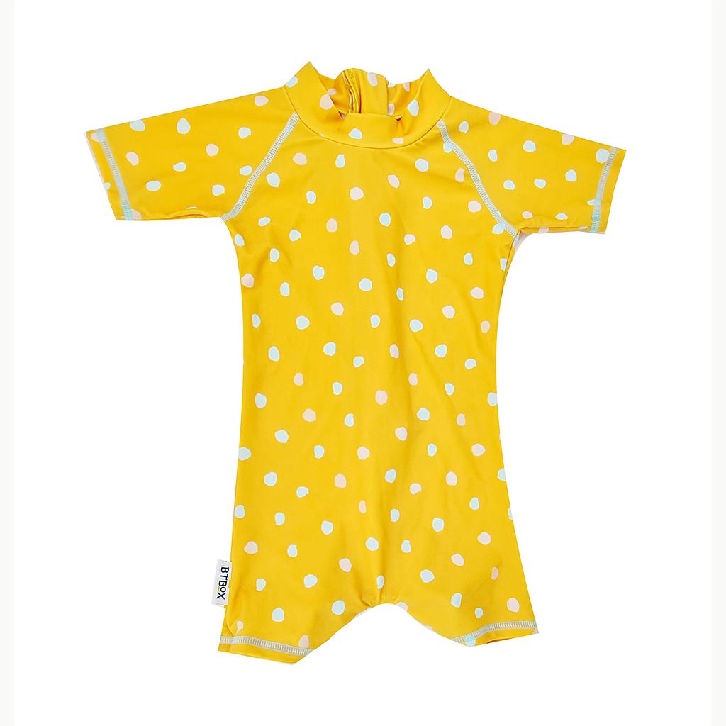 MONO BTBOX SUMMER 2023 UPF 50+ LUNARES MOSTAZA 6 MESES-68 CM