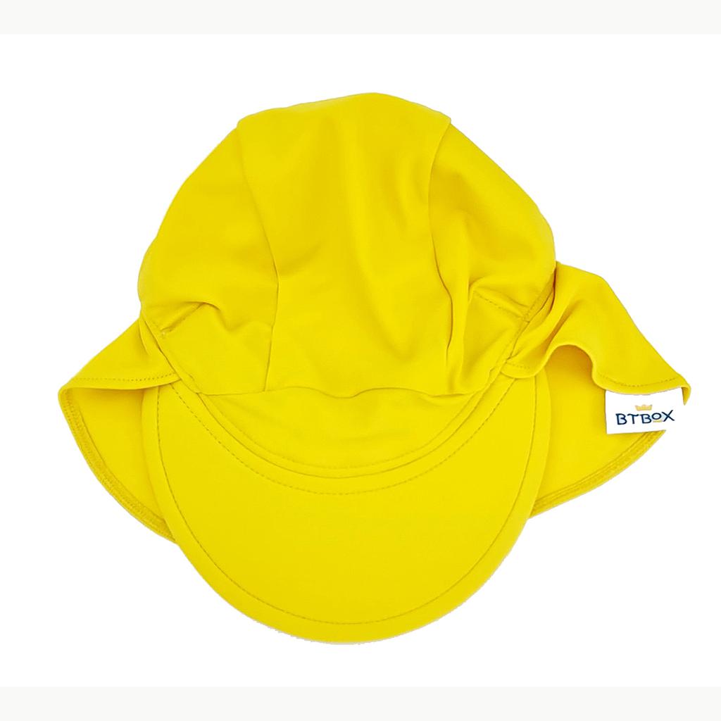 GORRA DE BAÑO BTBOX SUMMER 2023 UPF 50+ LUNARES MOSTAZA-TALLA S / 44-54 CM
