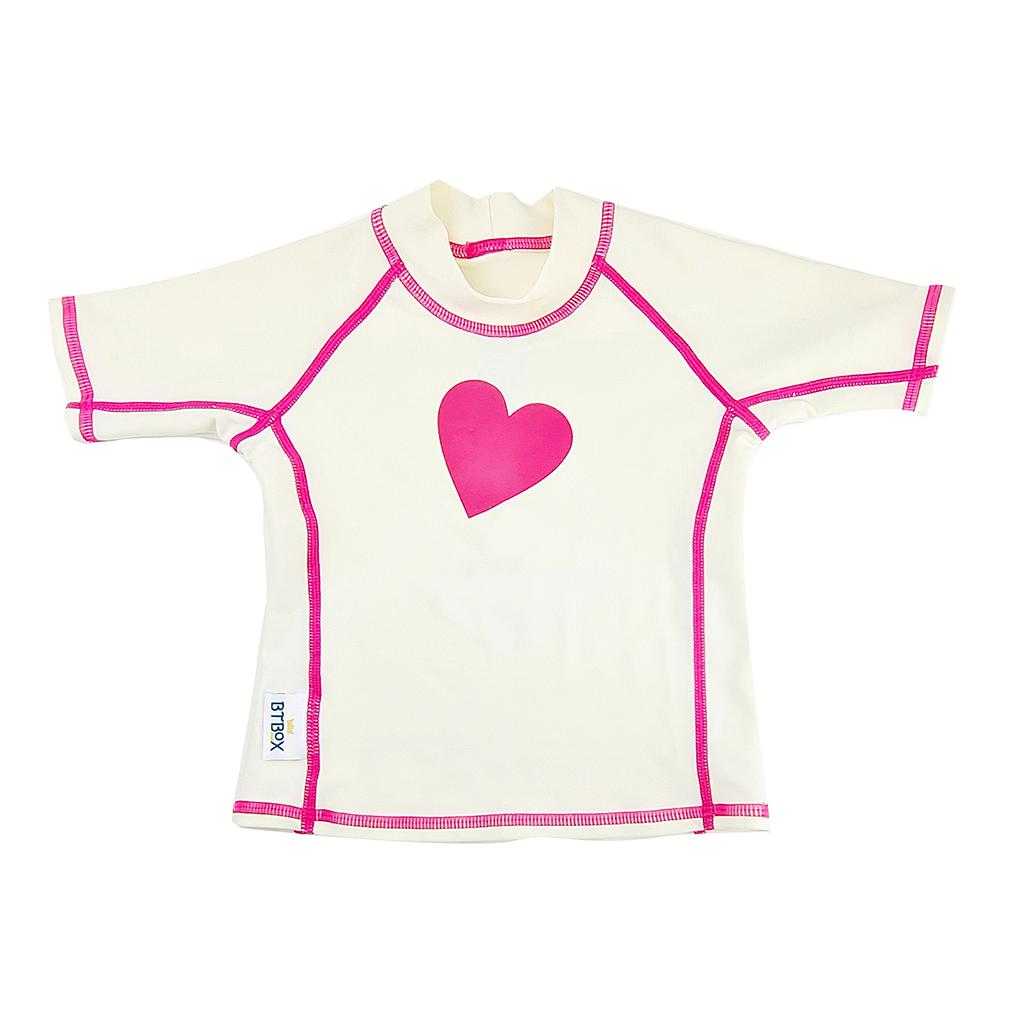 CAMISETA BTBOX SUMMER 2023 UPF 50+ M/C CORAZONES 12-24 MESES