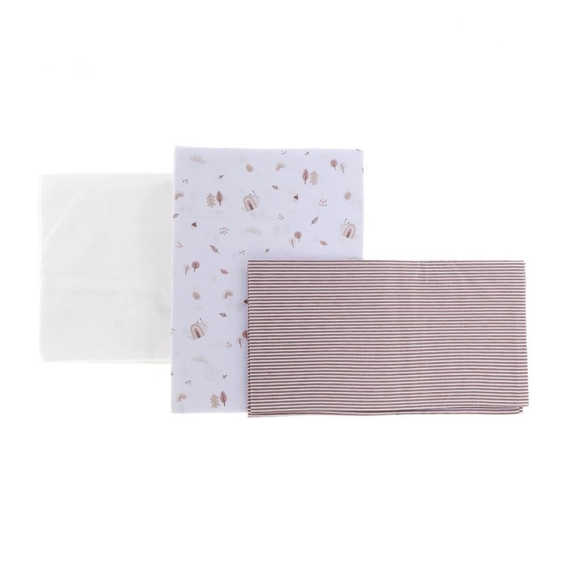 SABANA CUNA 3 PCS (CUNA 60) 100X165 CM GREENY BEIG