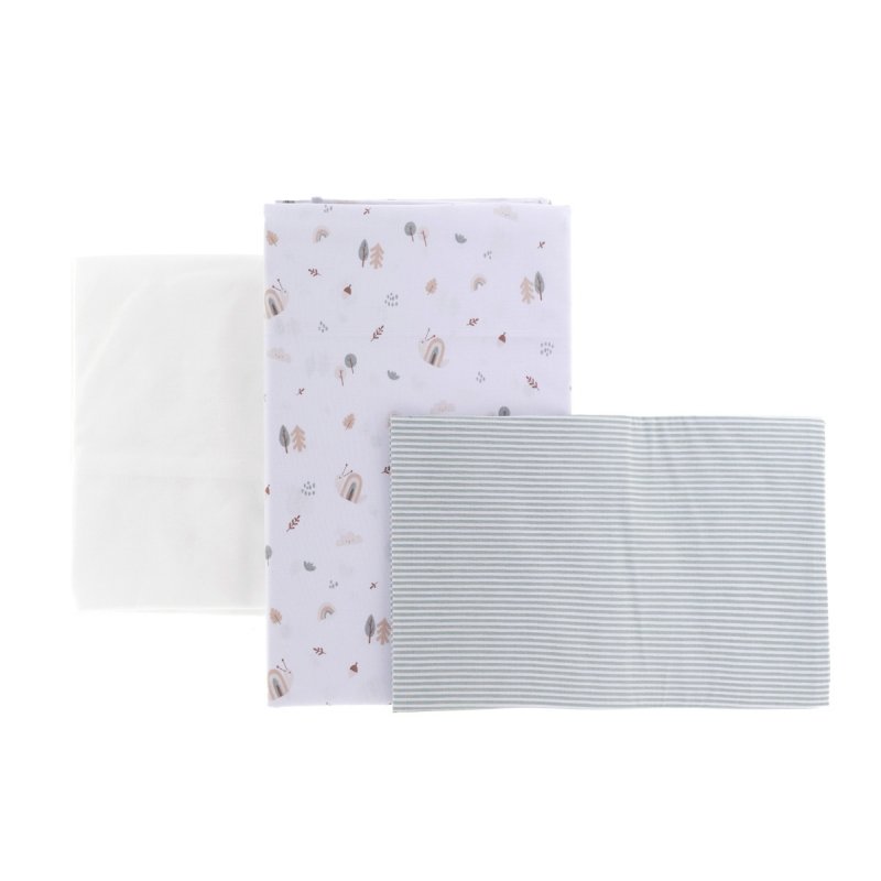 SABANA CUNA 3 PCS (CUNA 60) 100X165 CM GREENY VERDE