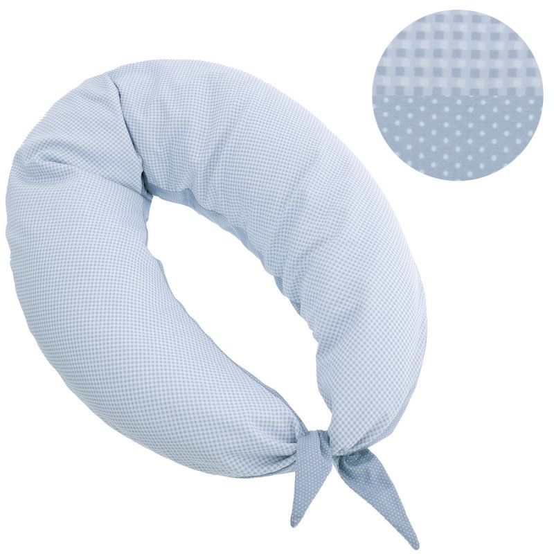 ALMOHADA DE LACTANCIA LUNA VICHY10 CELESTE