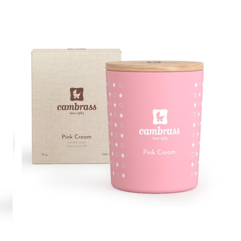 VELA AROMATICA 10 CL STAR PINK CREAM 5.5X5.5X6.5 CM