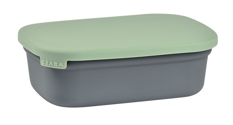 FIAMBRERA CERAMICA LUNCH BOX GRIS/VERDE SAGE