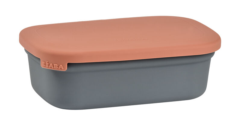 FIAMBRERA CERAMICA LUNCH BOX GRIS/TERRACOTA