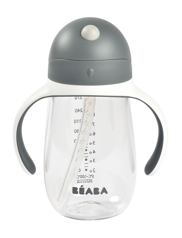 TAZA ANTIGOTEO C/ASAS C/CAÑITA 300ML MINERAL GREY