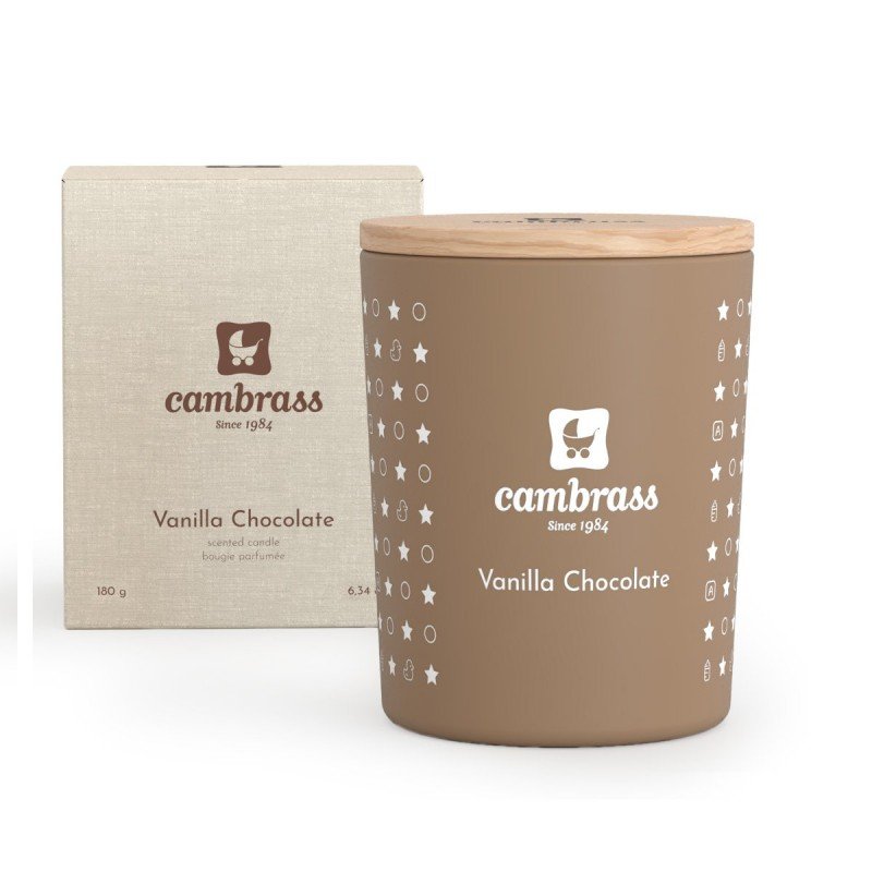 VELA AROMATICA 25 CL STAR VANILLA CHOCOLATE 7.5X7.5X9 CM