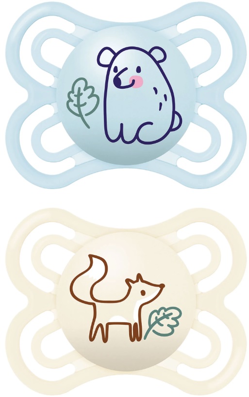 CHUPETE SILICONA PERFECT 0+ AZUL (2 ud)