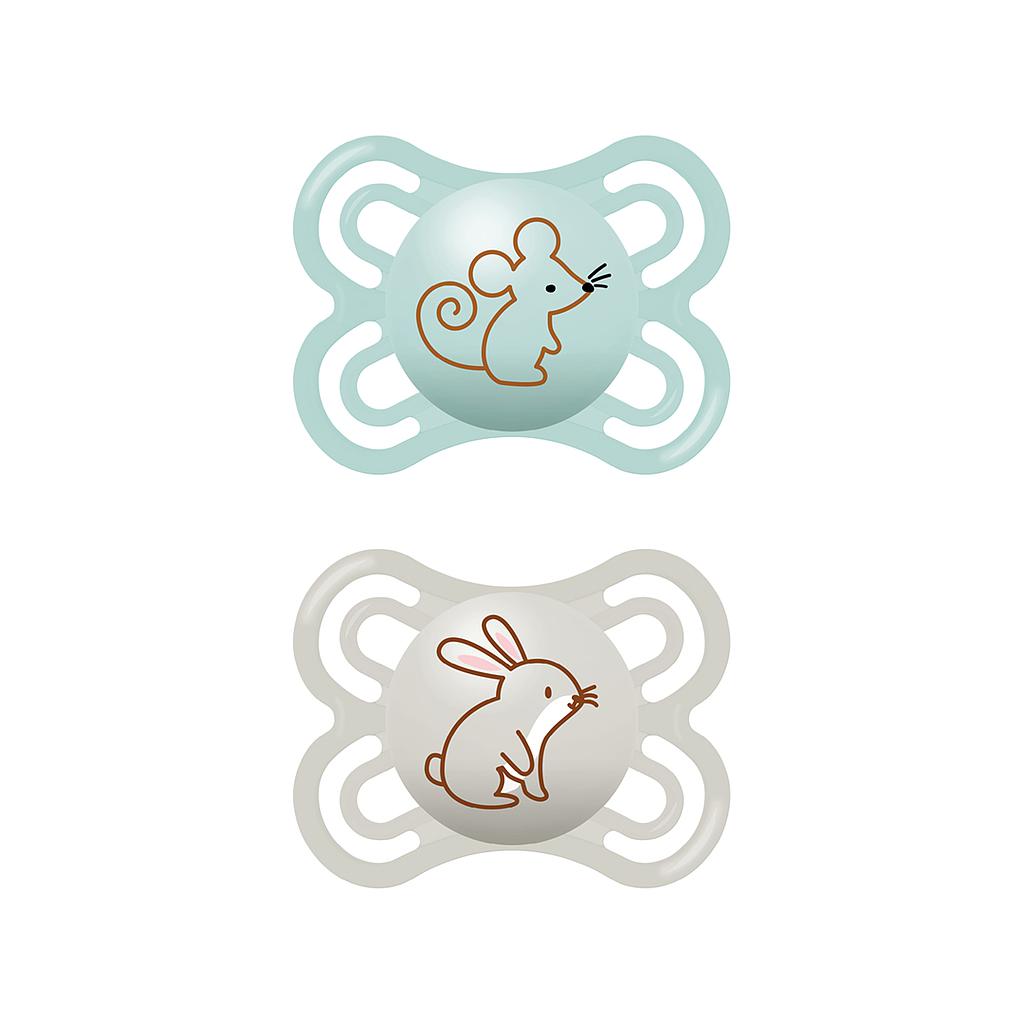 CHUPETE SILICONA PERFECT 0+ UNISEX (2 ud)