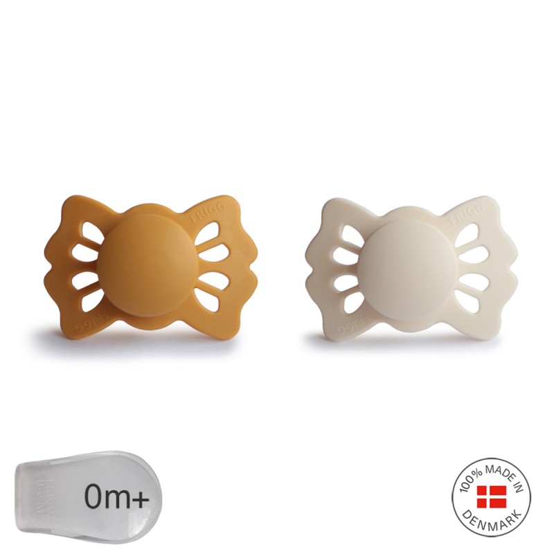 PACK 2 CHUPETES SIMETRIC SILICONA LUCKY HONEY G./CREAM