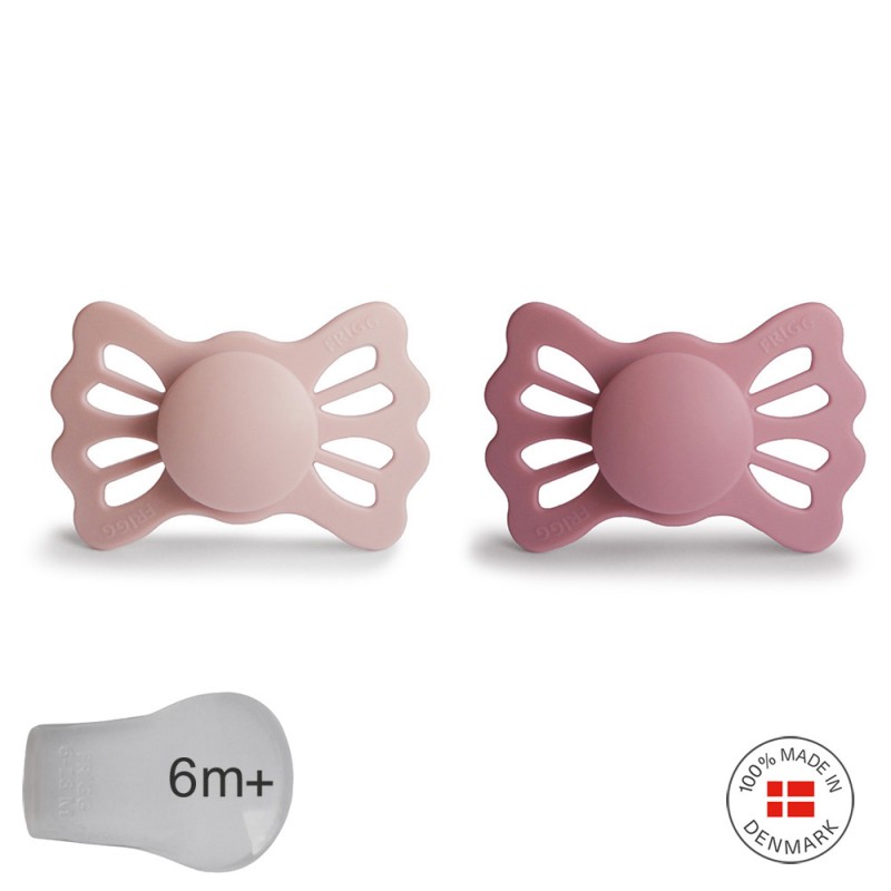 PACK 2 CHUPETES SIMETRIC SILICONA LUCKY BLUSH/CEDAR 6M+