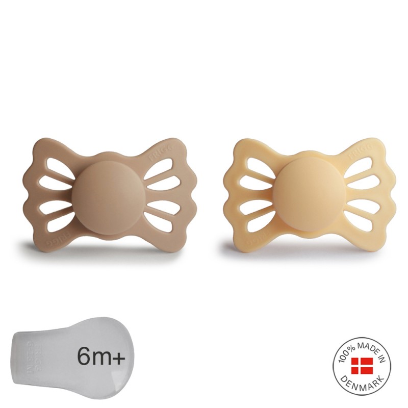 PACK 2 CHUPETES SIMETRIC SILICONA LUCKY SILKY S./PALE 6M+