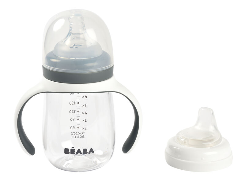 BIBERON ANTIGOTEO C/ASAS 210ML GRIS MINERAL +4M