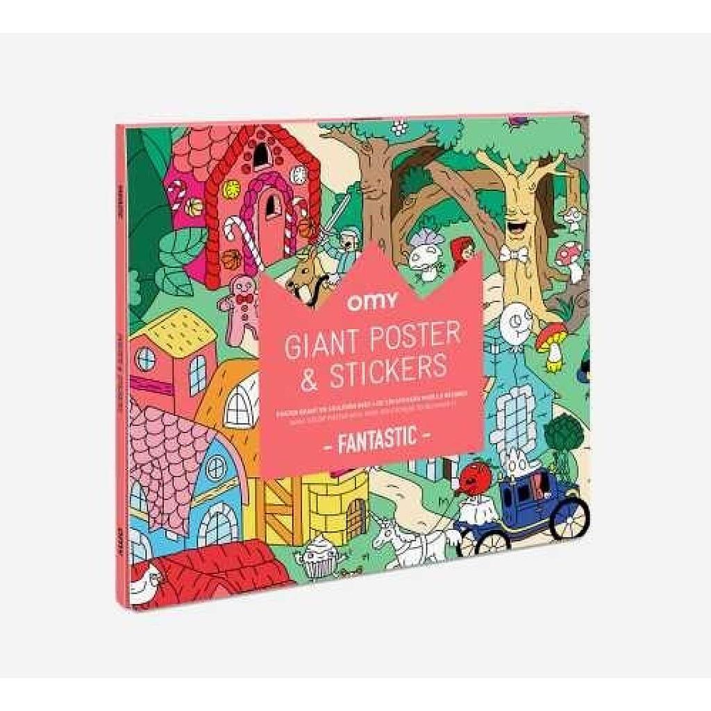 OMY POSTER XL OMY FANTASTIC+PEGATINAS