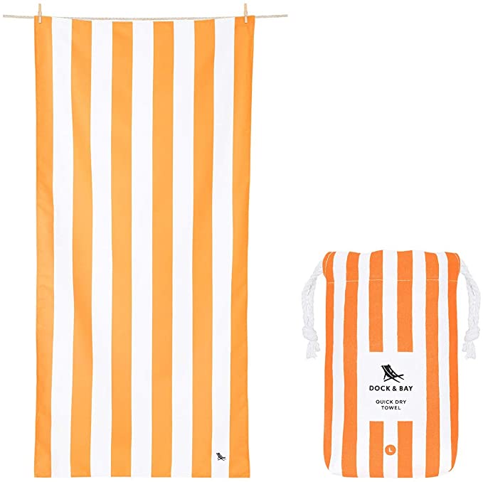 TOALLA DOCK&amp;BAY XL 200X90 IPANEMA NARANJA