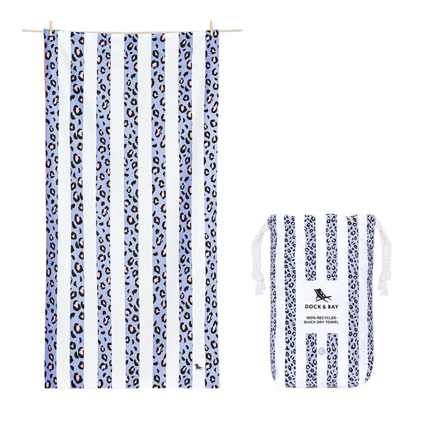 TOALLA DOCK&amp;BAY KIDS LEOPARD 160X90