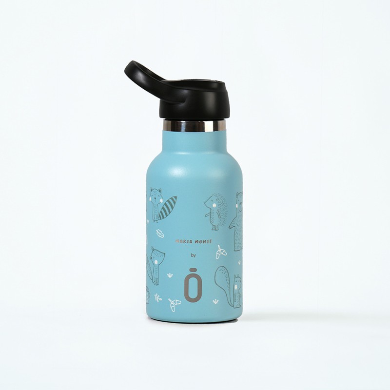 BOTELLA TERMICA RUNBOTT 350ML + TAPON SPORT MARTA MUNTE FOREST AZUL