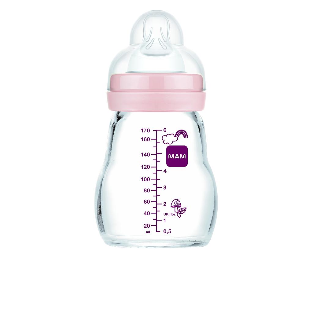 MAM BIBERON CRISTAL FEEL GOOD 170ML ROSA