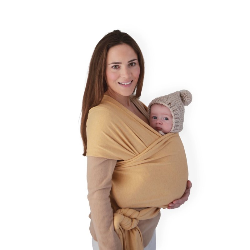 MUSHIE FULAR PORTABEBE MUSTARD MELANGE 540X45 CM