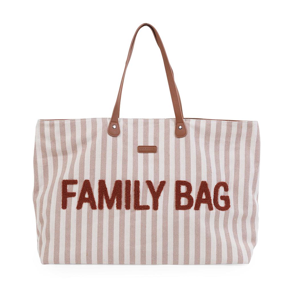 BOLSO FAMILY BAG RAYAS TERRACOTA
