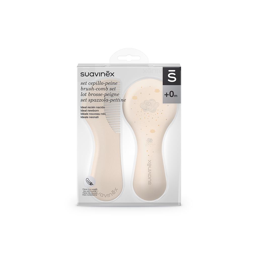 SET DE CEPILLO Y PEINE BEIGE