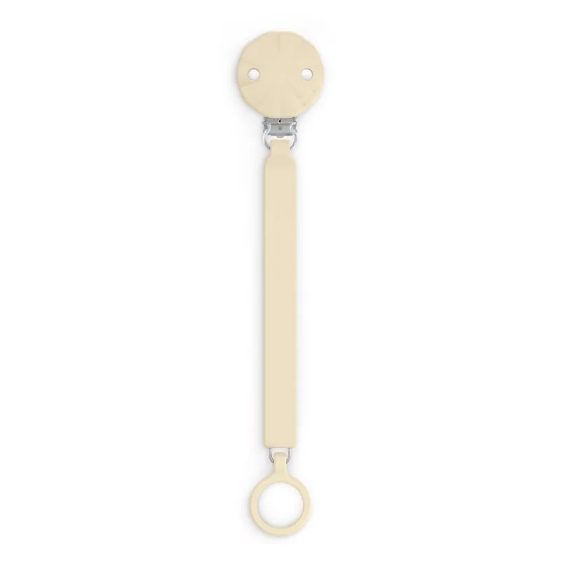 CADENA DE CHUPETE C/BROCHE SILICONA WONDER SOFT COLOR WHITE CAP GREY