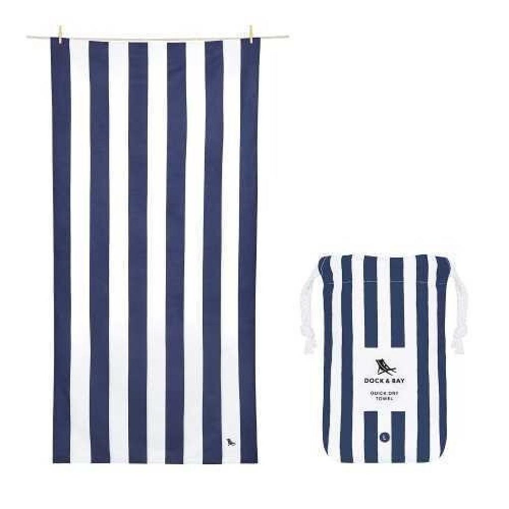 TOALLA DOCK&amp;BAY KIDS CABANA NAVY 160X90