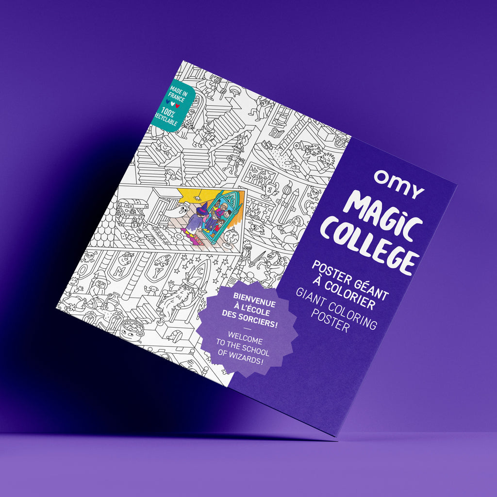 OMY POSTER XL OMY MAGIC COLLEGE PARA COLOREAR