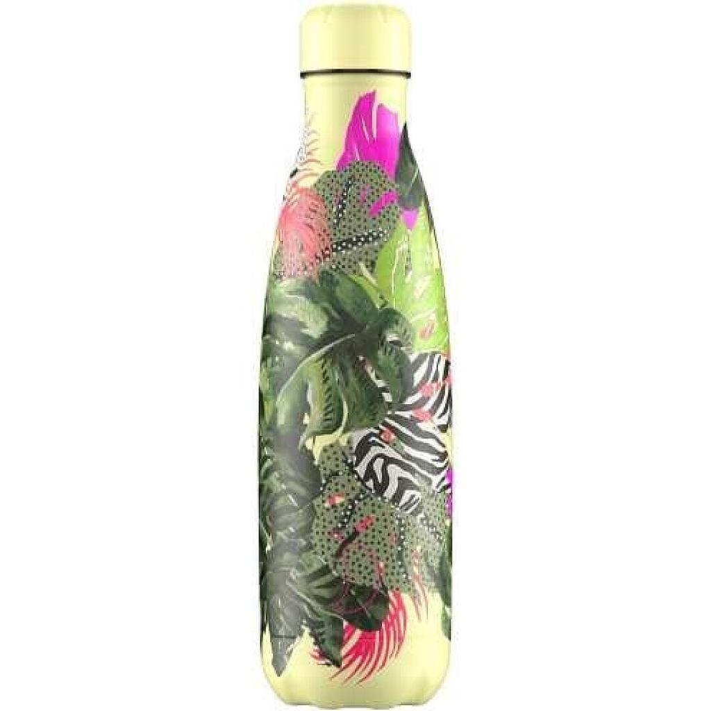BOTELLA CHILLY'S 500ML TROPICAL MONSTERA