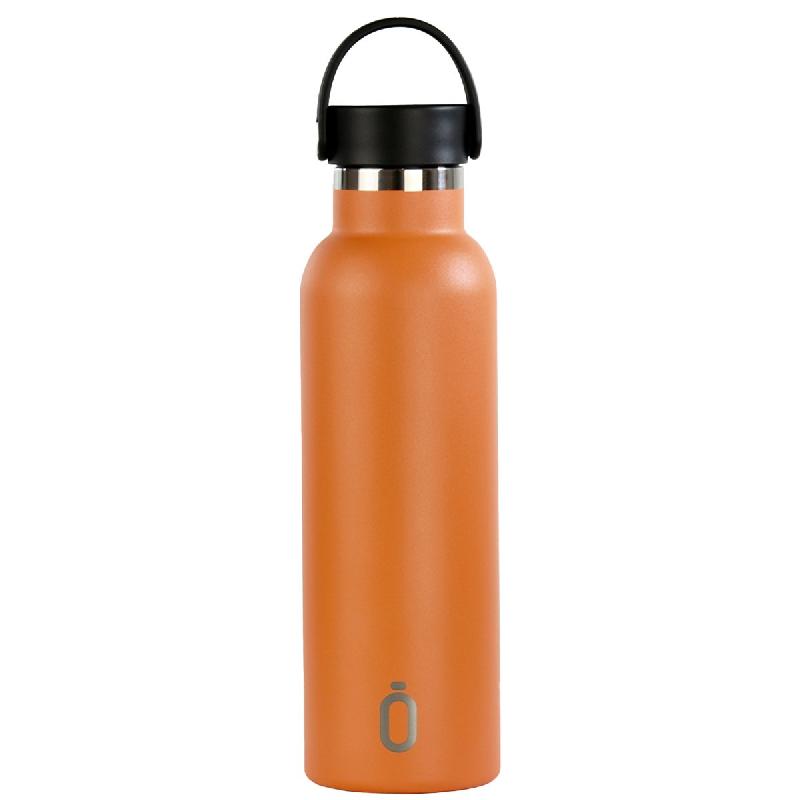 BOTELLA TERMICA RUNBOTT 600ML +TAPON STANDARD PLAIN NARANJA