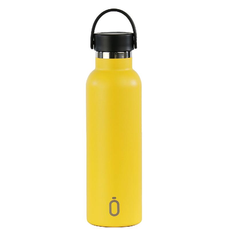 BOTELLA TERMICA RUNBOTT 600ML +TAPON STANDARD PLAIN AMARILLO