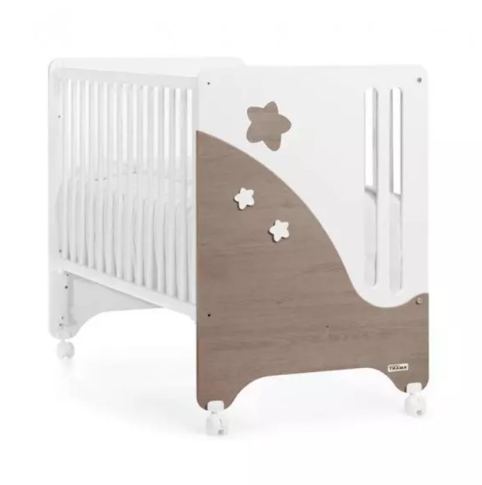 CUNA COLECHO 120X60 BIG STAR BLANCO/ACACIA