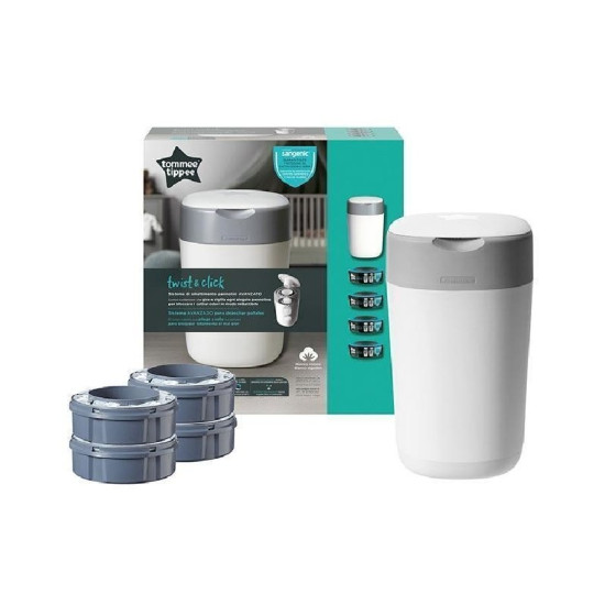 CONTENEDOR SANGENIC TWIST&amp;CLICK BLANCO+ 4 recambios