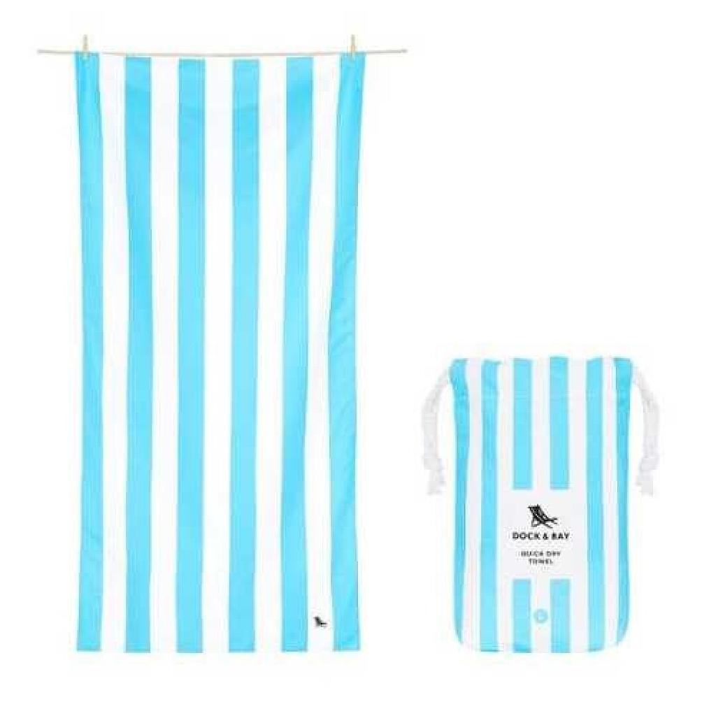 TOALLA DOCK&amp;BAY KIDS CABANA AZULON 160X90